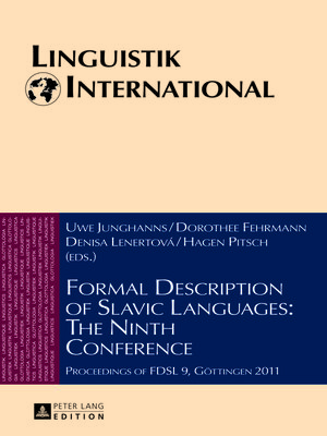 cover image of Formal Description of Slavic Languages